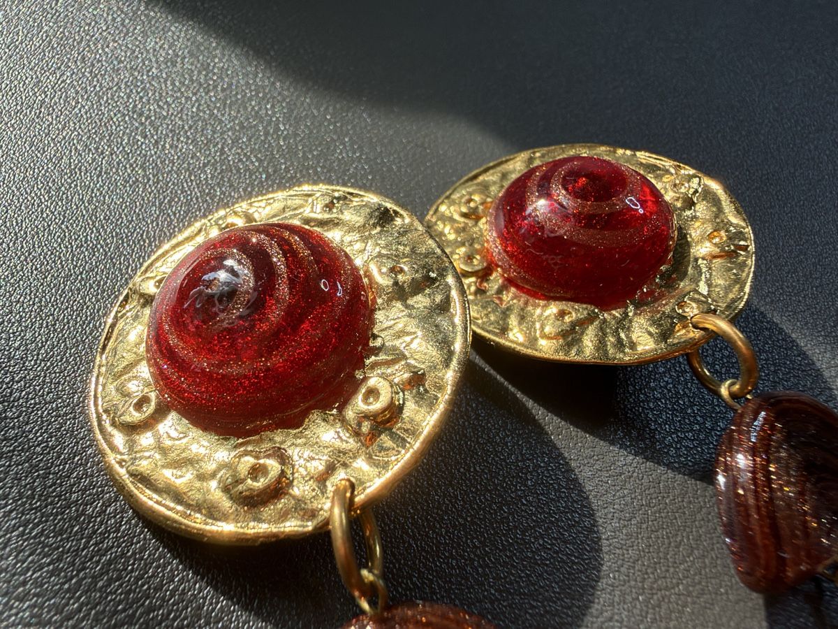 Boucles d'oreille: Vintage Ohrringe Clips Luxus Modeschmuck   – D'occasion à Lamone par LaCantinaMagica 4