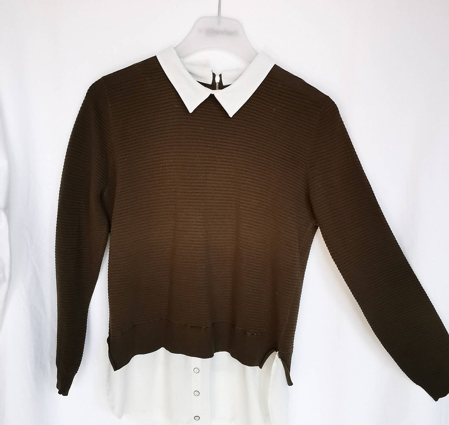 Pullover & Sweatshirts: khaki grüne Bluse Hemd Pullover Sweatshirt Gr. S, M,L – Gebraucht aus Sarmenstorf von taosun