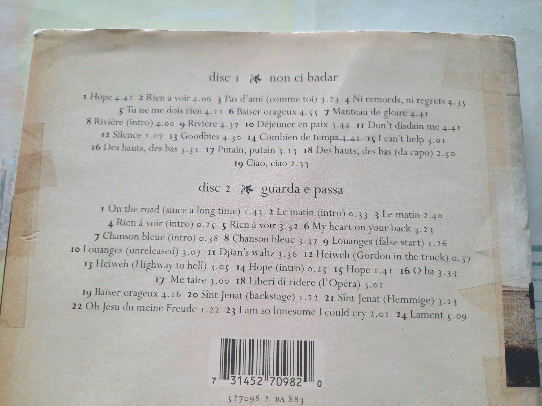 CD: CD Stephan Eicher - No ci badar, guarda e passa – Usato da Pully venduto da bro_n52j 4