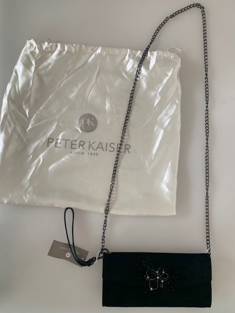 Kaiser Borse da donna: Clutch& Umhängetasche Peter Kaiser, schwarz, neu – Nuovo e nell'imballaggio originale da Otelfingen venduto da Sales012