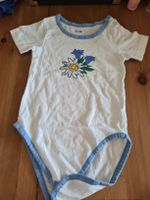 Body mit Edelweiss Grösse 80/86 weiss/blau