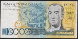 Brasilien 100'000 Cruzeiros 1985