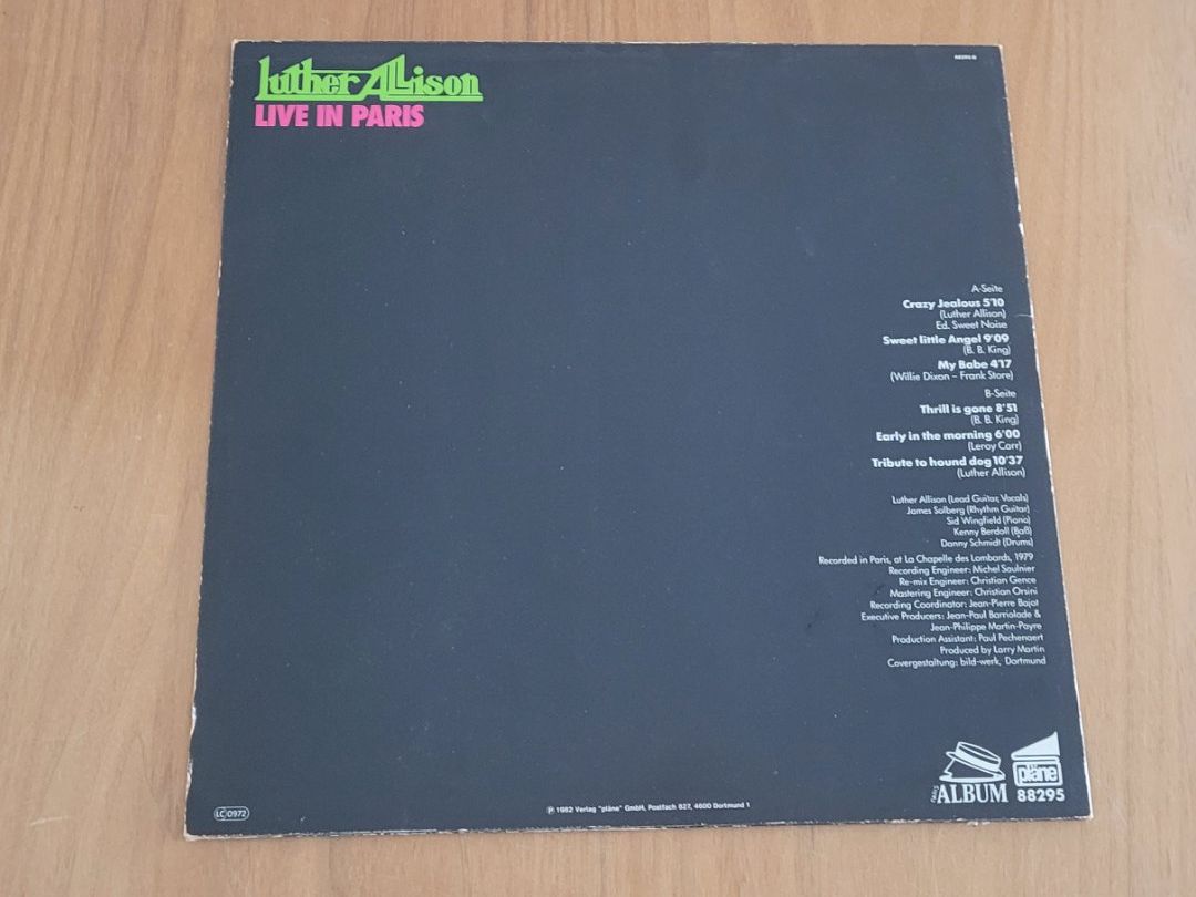Dischi in vinile: LP  Luther Allison – Usato da Martigny venduto da MZ-67 1