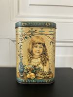 Vintage Biscuit Tin, Ginger Wafers, Decorative Storage Tin