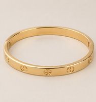 Bracciale in acciaio dorato