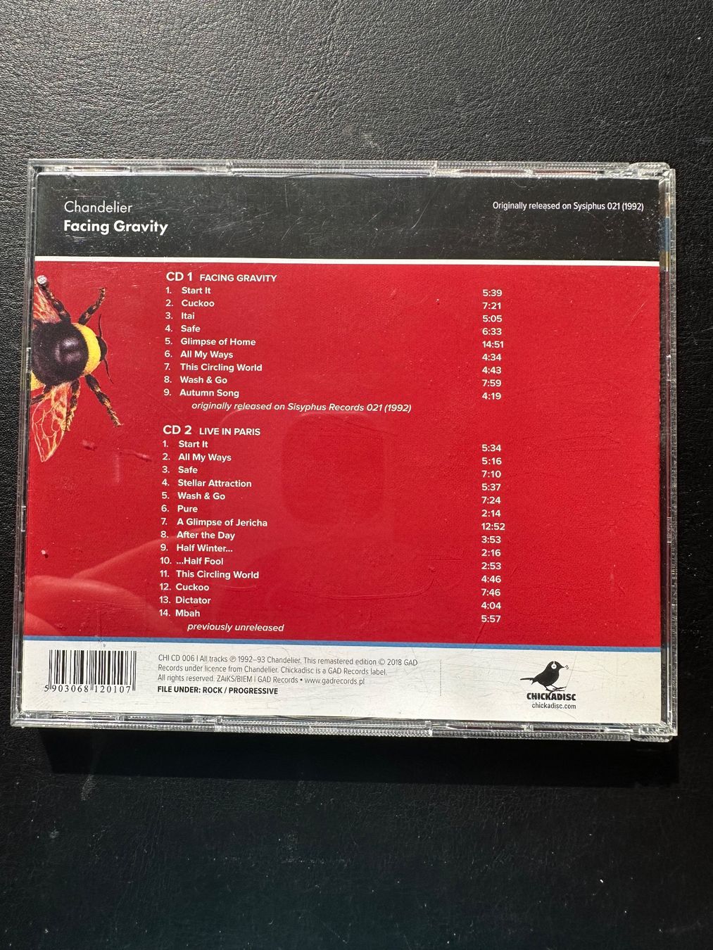 CD: Chandelier - Facing Gravity – Nuovo (secondo la descrizione) da Buchs SG venduto da schotterpilot 1