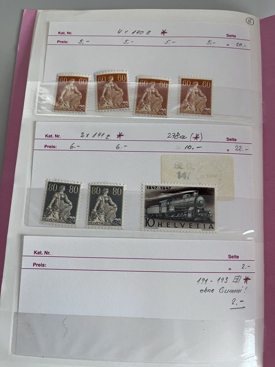 Tutti i francobolli: Briefmarken Auswahlheft Schweiz – Usato da Römerswil LU venduto da manuscha_ 8