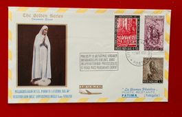 VATIKAN FLUGPOST FLUG PAPST PAUL ROM FATIMA PORTUGAL 1967