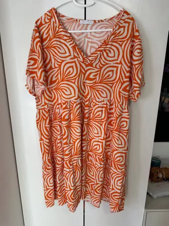 Oranges Kleid Made in Italy