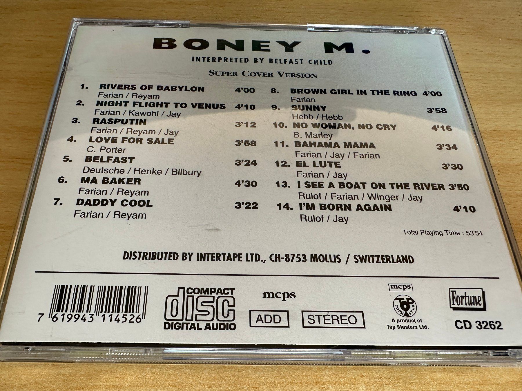 CD: Boney M. - Belfast Child - Super Cover Version – Usato da Rikon im Tösstal venduto da Alpenmutz 1