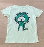 MIGROS KIDS T-shirt vert clair tête de lion 134/140