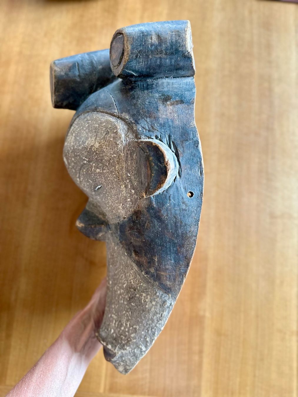 Internationale Kunst: Grosse afrikanische Holzmaske – Gabun / Fang-Stil – 43 cm – Gebraucht aus Zürich von hanvil100 2