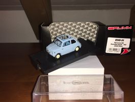 Fiat nuova 500 economica Aperta 1/43 celeste chiaro