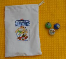3 Asterix - Glasbucker aus Murmelix-Fieber