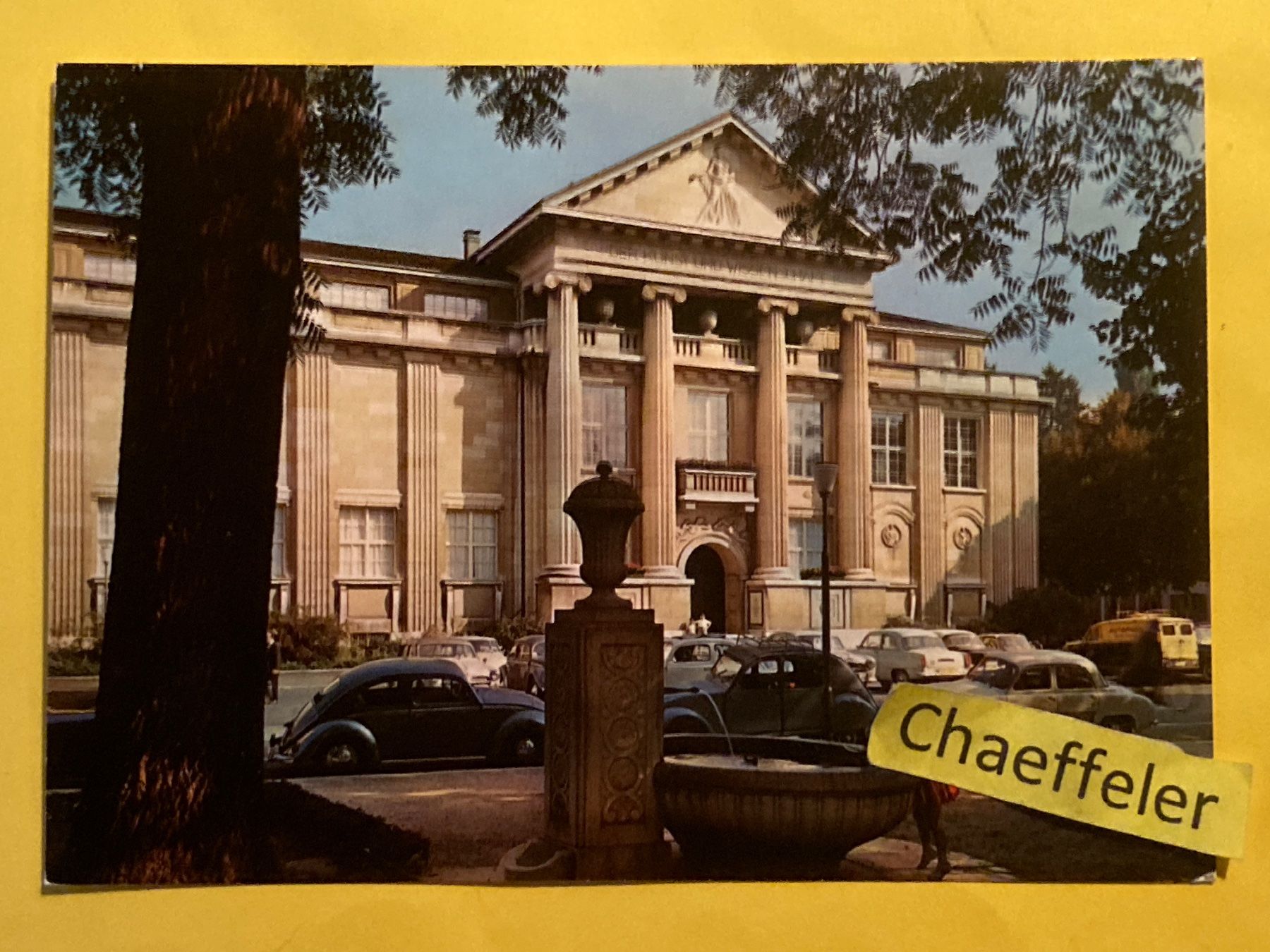 Cartoline postali: 1985 Winterthur, Kunstmuseum – Usato da Zürich venduto da Chaeffeler