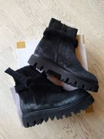 Lederboots, Rundholz Black Label, Gr. 38