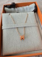 Neuer Hermes Halskette Mini Pop H – Hellorange