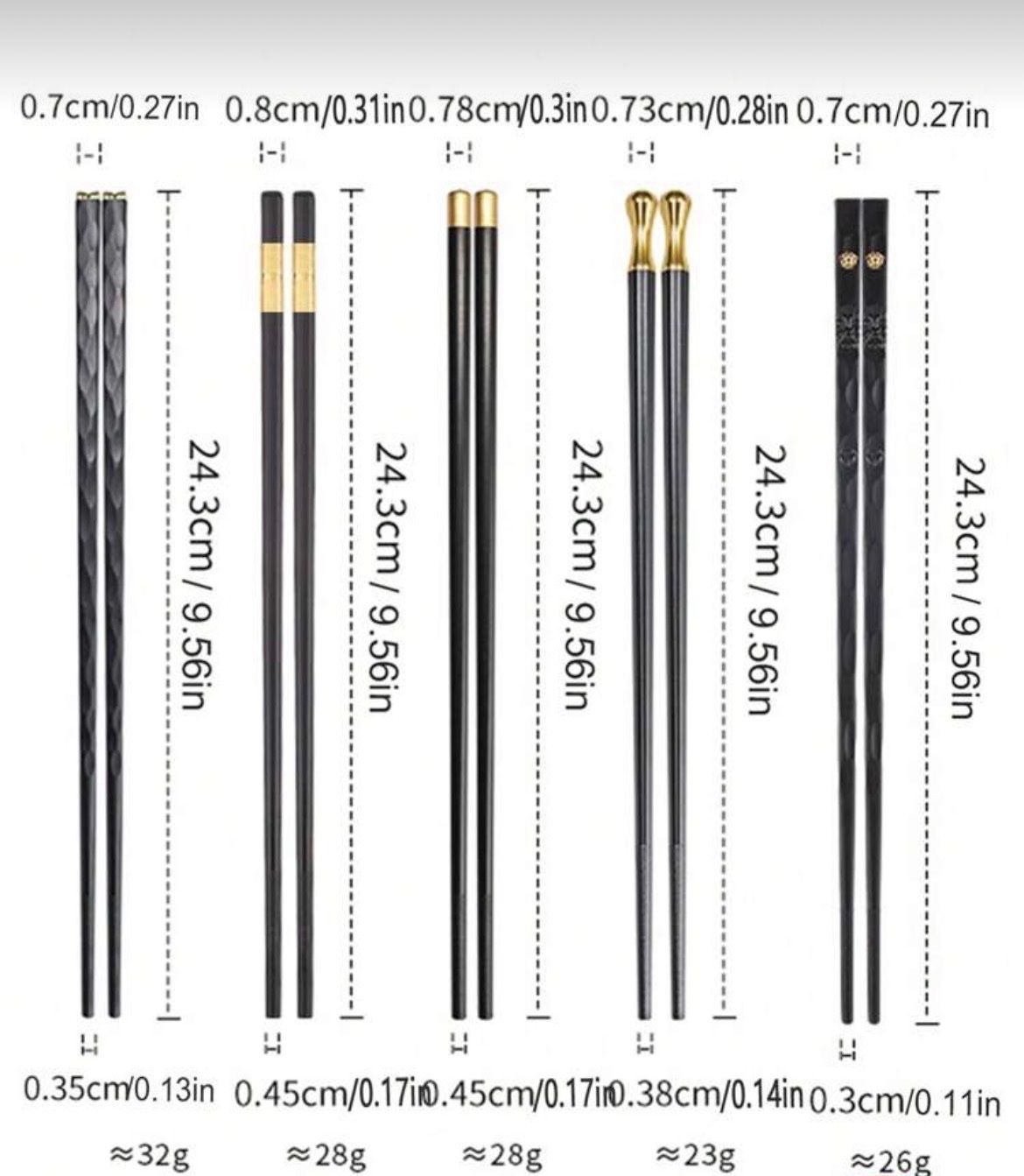 Set di posate: Edle Essstäbchen aus Metal – Nuovo e nell'imballaggio originale da Emmenbrücke venduto da ShopDirect 3