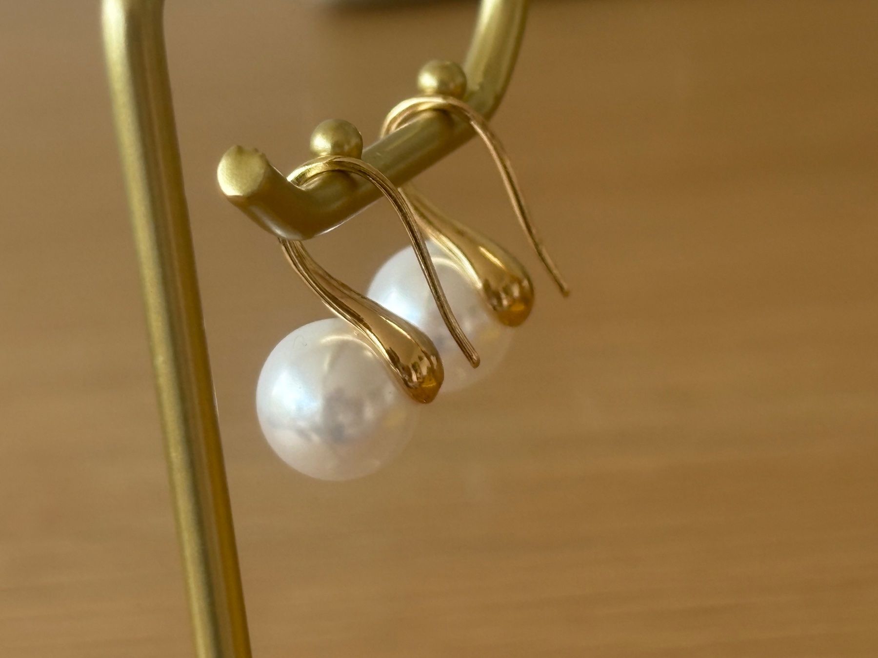 Orecchini pendenti & Orecchini a lobo: Luxus Elegante Ohrstecker  Kunstperlen Farbe: Gold – Nuovo (secondo la descrizione) da Biel-Bienne venduto da Roserosse13 1