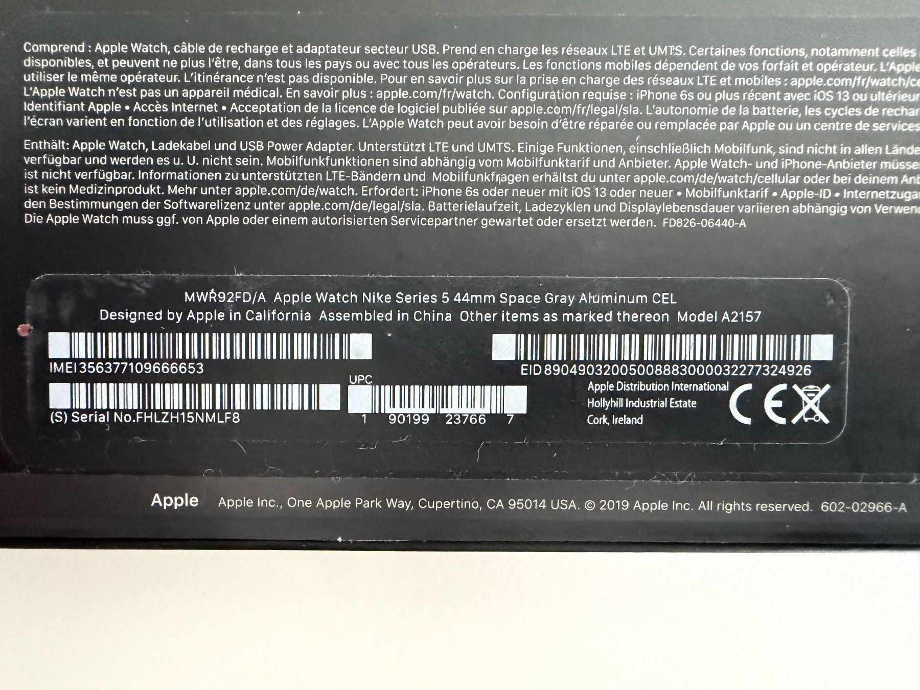 Apple Smartwatch: Apple Watch Series 5 Nike Edition, 44mm – Gebraucht aus Jona von tsbm2 2