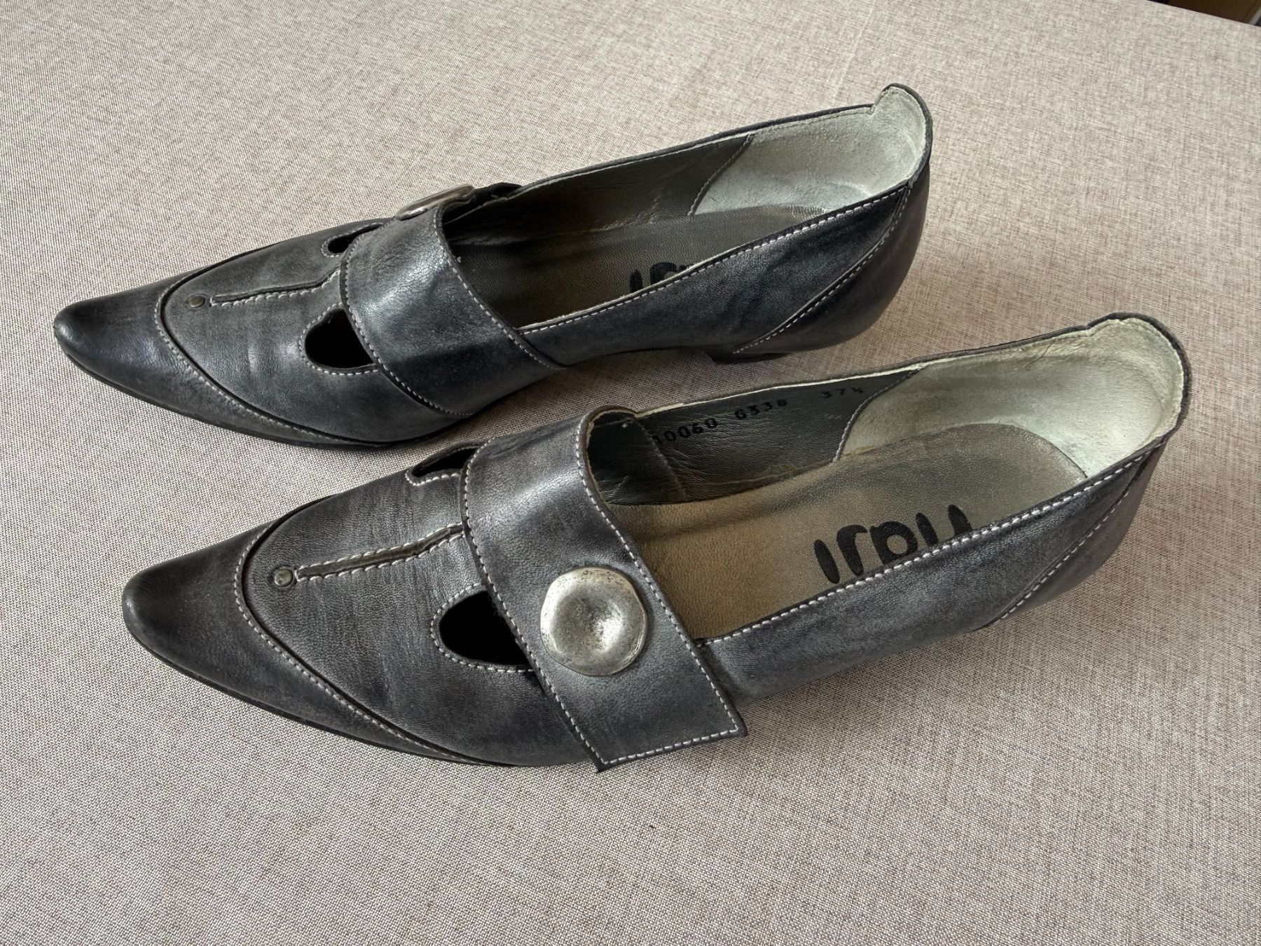 Scarpe da donna: Graue Halbschune von Fidji – Usato da Rheinfelden venduto da Brise8