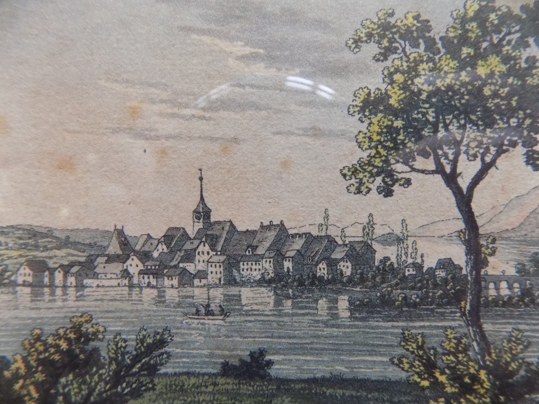 Gravures: Nidau kolorierte Aquatinta – D'occasion à Risch par Rischli15 4