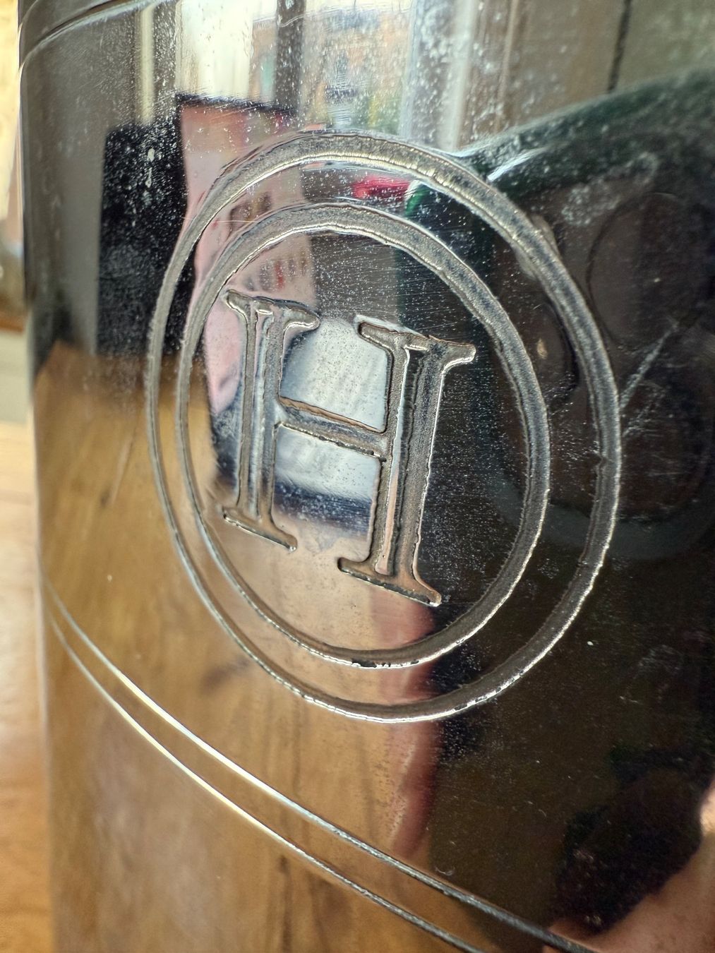 Altro: Alter Champagnerkelch / Weinkühler mit Gravierung " C " H " – Usato da Basel venduto da jetzt-wird-gemistet 6