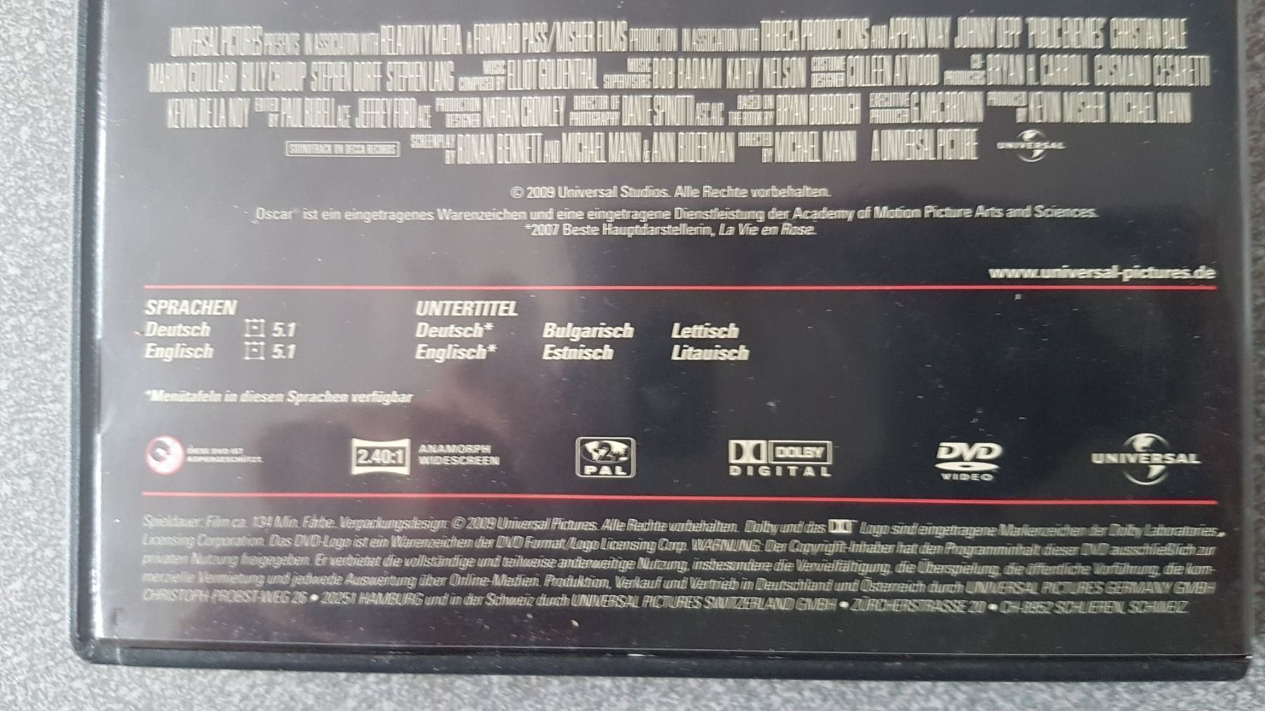 Tutti i DVDs: DVD Public Enemies / Johnny Depp – Usato da Oetwil am See venduto da fineli2 1