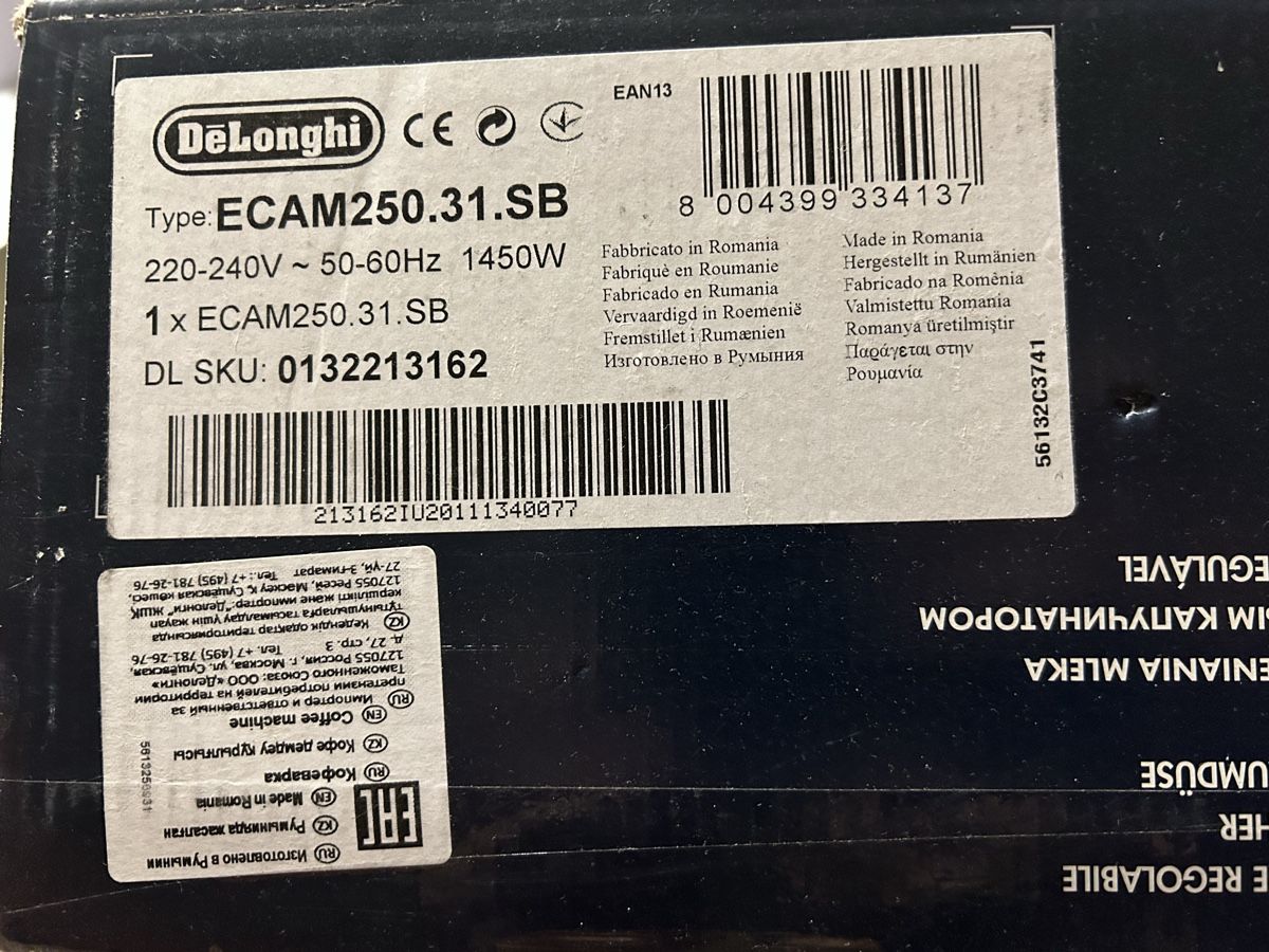 De'Longhi Macchine per caffè & Macchine per espresso: DeLonghi Magnifica Smart à réparer ECAM250.31.SB – Difettoso da Bellevue venduto da mz_GVA 4
