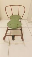 blumen Deko Antiker Kinderschlitten, Holz, Vintage