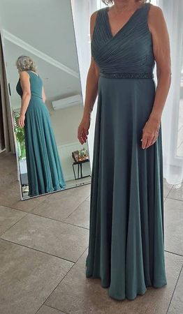 Vera Mont ABEND MIT PLISSEE - Ballkleid - dark emerald Gr.38
