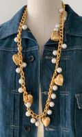 Halskette Modeschmuck Herzen Perlen Schmuck