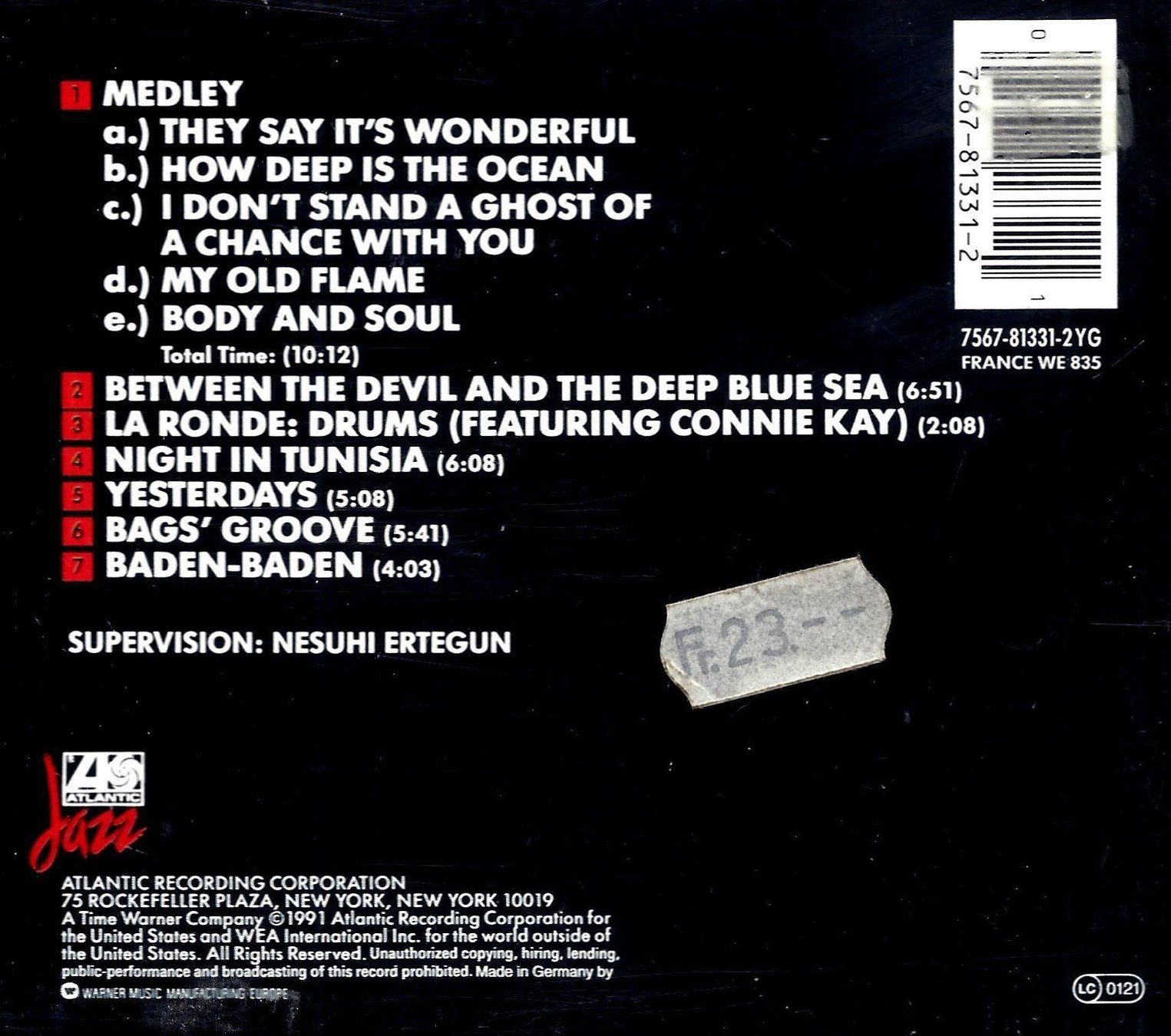 CDs: Modern Jazz Quartet SAME Connie Kay John Lewis Cool Jazz CD – Gebraucht aus Kandergrund von Sososo 1