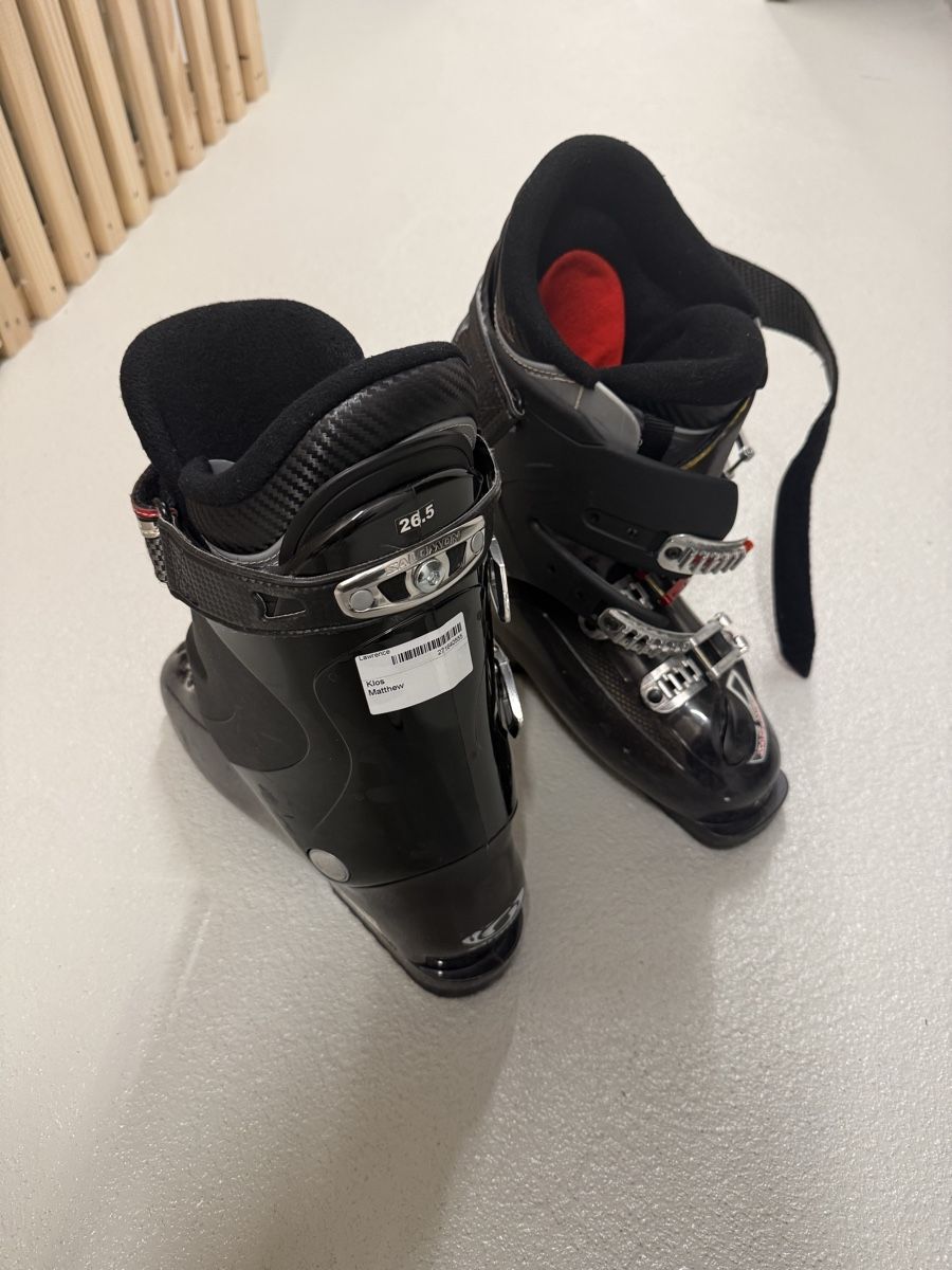 Salomon Sci: Salomon Ski Boots - Black & Red - Size 26.5 – Usato da Luzern venduto da georgelawrence 2