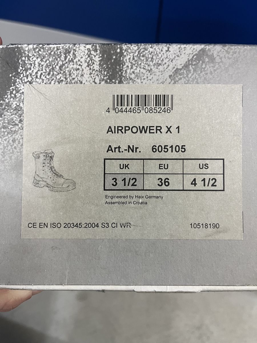 Haix Scarpe da uomo: Haix X1 Sicherheitsschuh – Nuovo e nell'imballaggio originale da Meisterschwanden venduto da Snoopy-2018 2