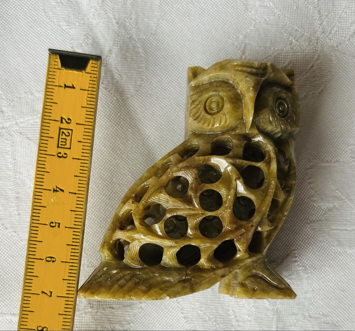 Statuette: 5 Eulen aus Speckstein, geschnitzt – Usato da Lengnau AG venduto da Mefari 7