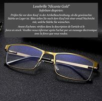 Lesebrille Alicante Gold ¨+1.5 +2.0 +2.5