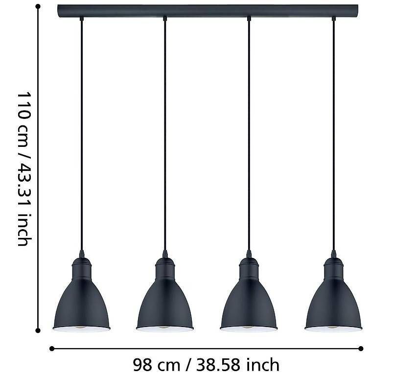 Eglo Lampadari & plafoniere: EGLO Priddy Pendelleuchte + 4x AwoX Mesh LED + Controller – Usato da Allschwil venduto da BiHoh 2
