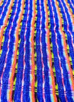 🧣 Joli foulard bleu tissé – Artisanat du Guatemala