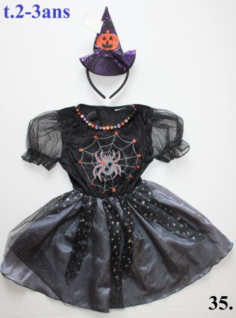 Costume sorcière / Hexe t. 2 - 3 ans