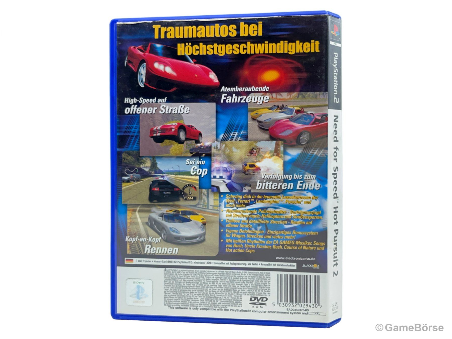 Sony Giochi: PS2 Need for Speed Hot Pursuit 2 – Usato da Stettfurt venduto da GameBoerse 1