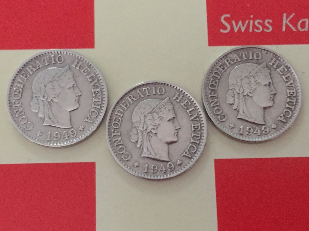 Tutti le monete: 5 Rappen - TRIO 1949 -vz – Usato da Elsau venduto da herbybay