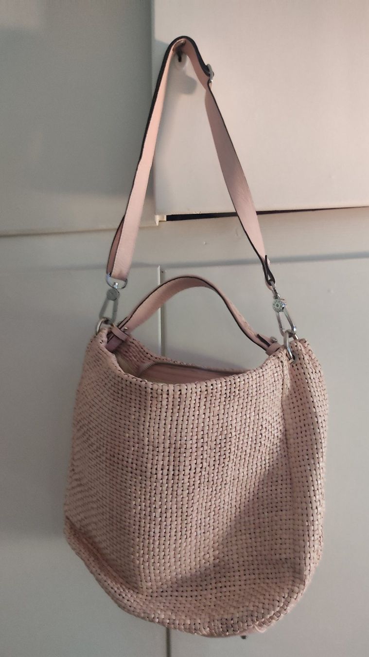 Abro Taschen für Damen: ABRO Tasche rosa geflochten – Gebraucht aus Schaffhausen von gab_v5qf