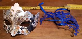 Venezianische Masken, 2 Stk.