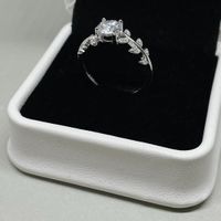 Moissanite-Diamant Ring, Silber 1ct - Gr. 57 Zertifikat