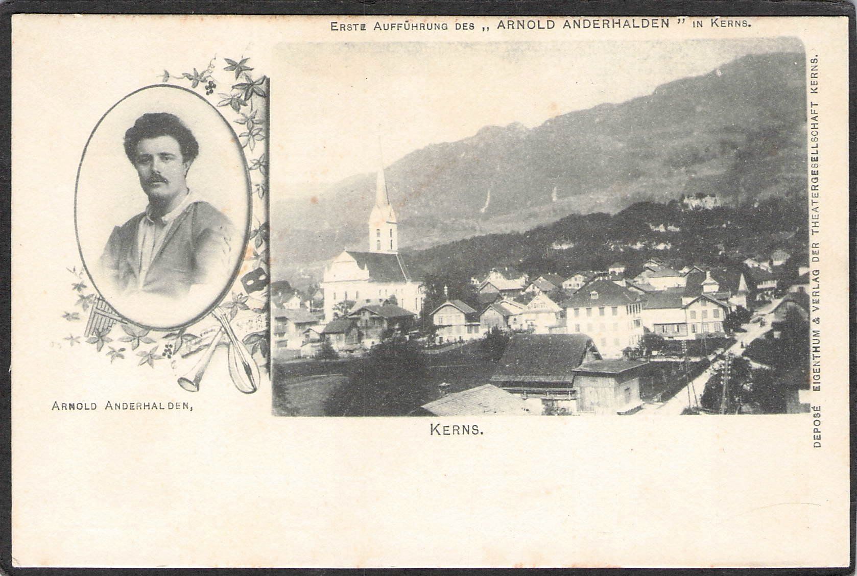 Cartoline postali: ^Kerns , Arnold Anderhalden erste Auff. – Usato da Reichenburg venduto da Pipo-67
