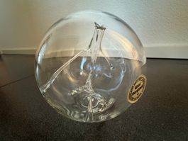 Glasi Hergiswil Deko - Kugel ø 10cm mit Glasikleber