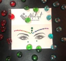 Festival Make Up Glitzer Steine Gesicht Amitola FJ-109