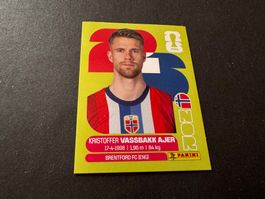 Panini Sticker WM 2026 Krisoffer Vassbakk Ajer NOR 5