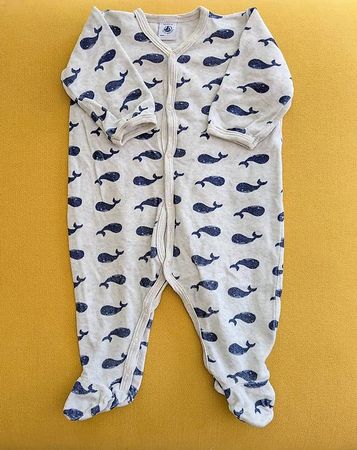 Petit Bateau Pyjama mit Füssen  Gr. 68